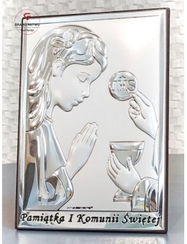 Pamiątka Pierwszej Komunii Świętej. Dziewczynka.