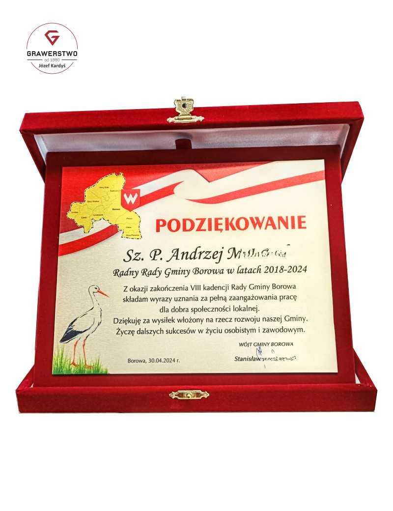 Podziękowanie dla radnych.