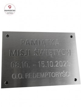 Tablica na krzyż misyjny. /...