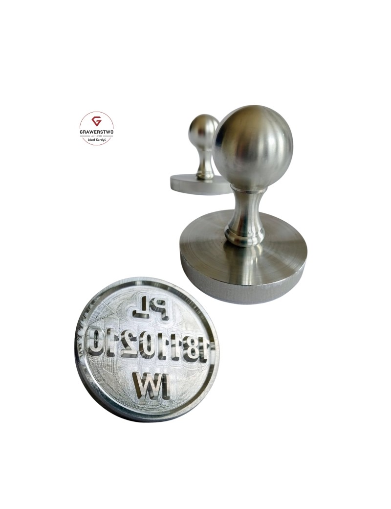 Stempel do znakowania tuszy zwierzęcej.