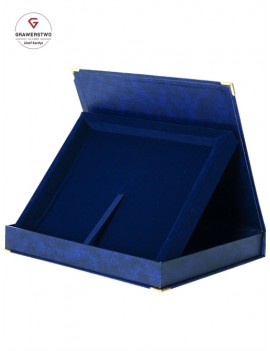 Etui niebieskie poziom. A4....