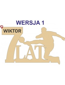 Topper urodzinowy PIŁKARZ....