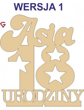 Topper na tort URODZINY. /...