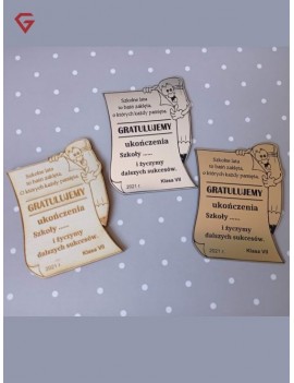 Magnes na lodówkę. Prezent dla absolwenta. / M006
